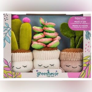 PLUSH POTTED SUCCULENTS Greenhouse by Russ NEW IN BOX